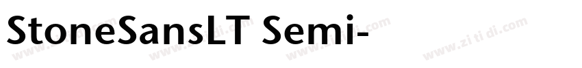 StoneSansLT Semi字体转换
